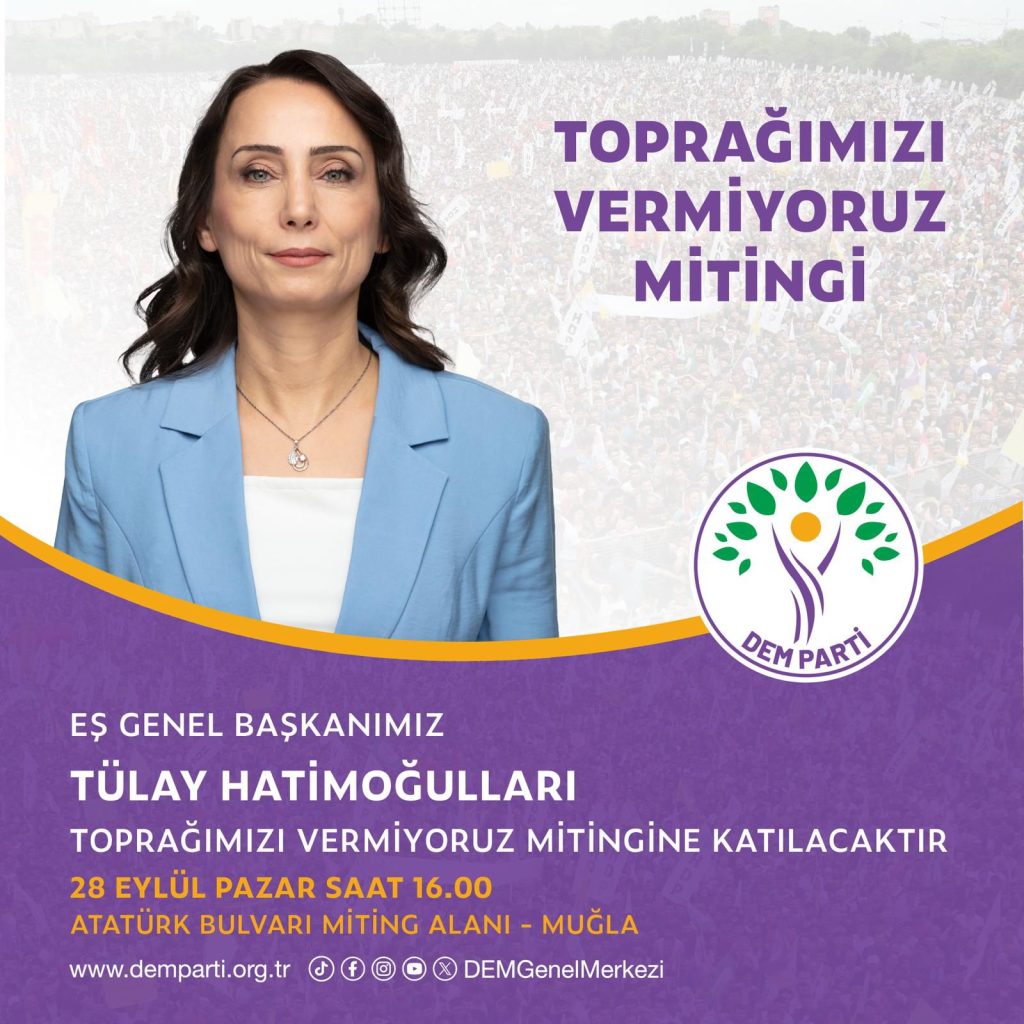 toprağımızı vermiyoruz mitingi muğla