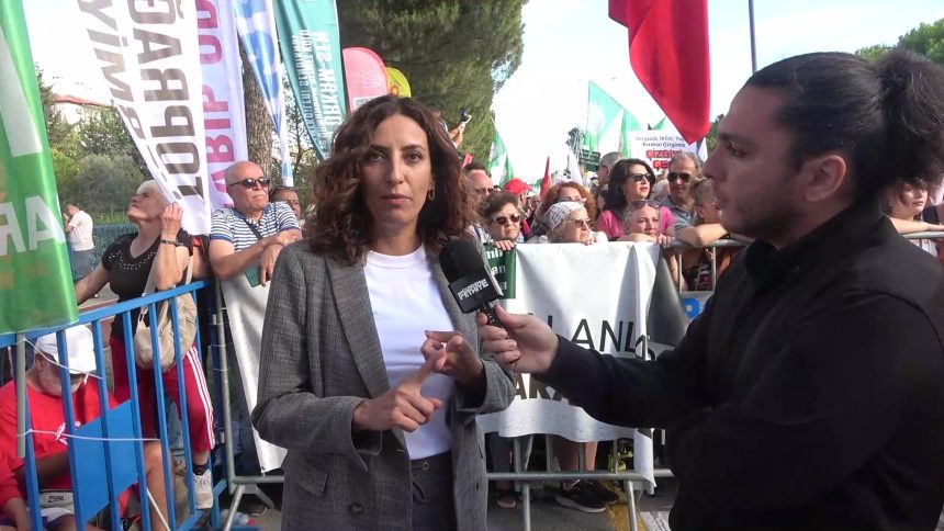 Evrim Rızvanoğlu toprağımızı vermiyoruz mitingi