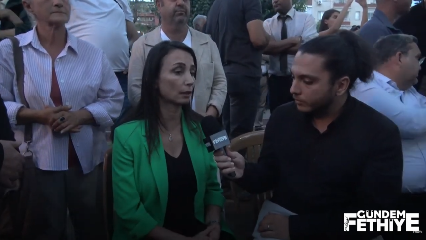 DEM Parti Eş Genel Başkanı Tülay Hatimoğulları açıklama toprağımızı vermiyoruz mitingi