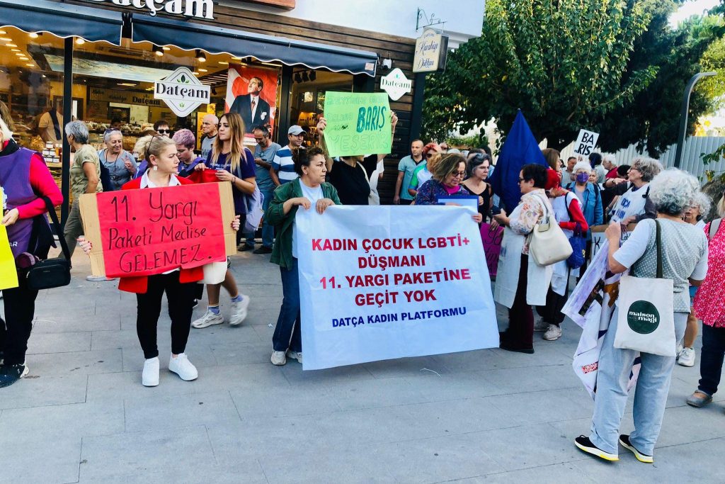 yeni yargı paketi, lgbti+ karşıtı yasa, 11. yargı paketi, 11. yargı paketi lgbti, yeni yargı düzenlemesi Datça Kadın Platformu