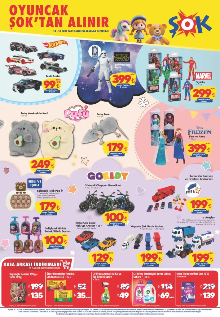 şok 25 ekim 2025 aktüel kataloğu, şok aktüel kataloğu, şok 25 ekim cumartesi, şok haftanın fırsatları, şok oyuncak