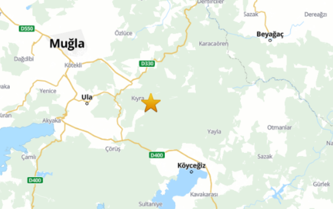 köyceğiz deprem, muğla deprem, ula deprem, köyceğiz, köyceğiz 4.1 deprem