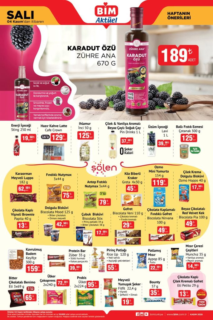 bim 4 kasım 2025 aktüel kataloğu, bim aktüel kataloğu, bim 4 kasım salı, bim aktüel, bim kahvaltılık ürün