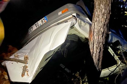 menteşede uçuruma yuvarlanan araç, menteşe kaza, menteşe trafik kazası, muğla trafik kazası, muğla kaza