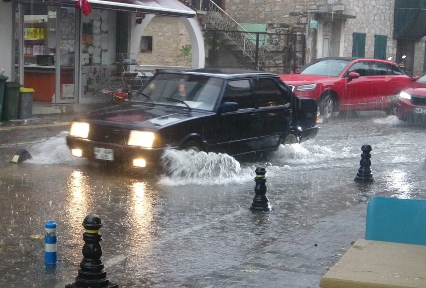 menteşe dolu yağışı, menteşe, menteşe sağanak, menteşe yağmur, menteşe yağış