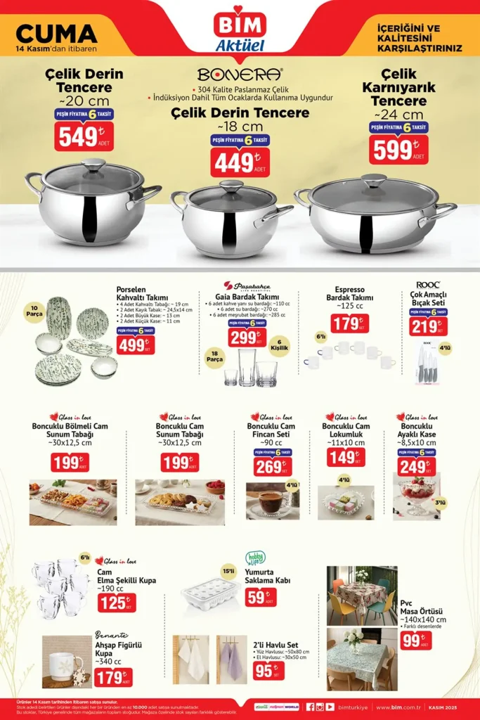 bim aktüel 14 kasım 2025, bim aktüel, bim kampanya, bim oyuncak kataloğu, bim mutfak ürünleri