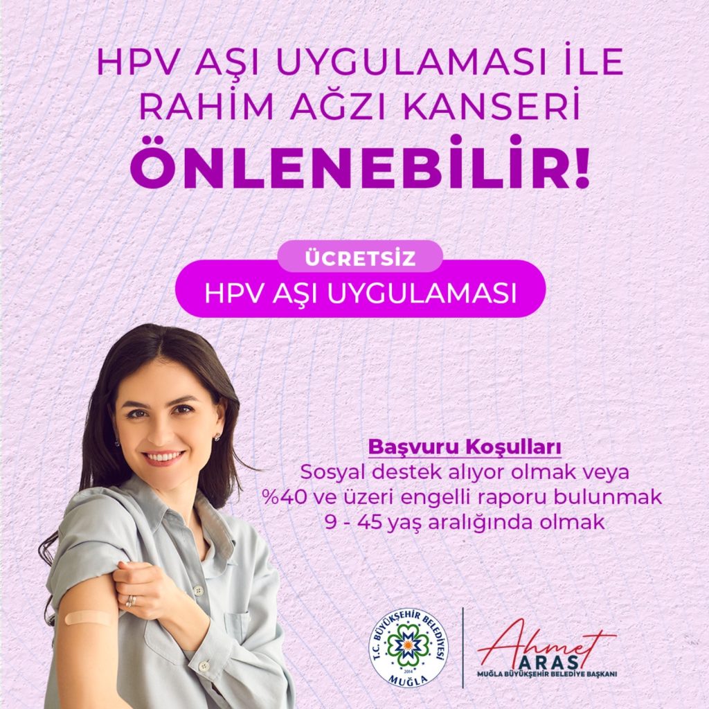 muğla hpv aşısı, hpv aşısı, muğla büyükşehir belediyesi hpv, muğla büyükşehir belediyesi halk sağlığı, muğla büyükşehir belediyesi aşı kampanyası