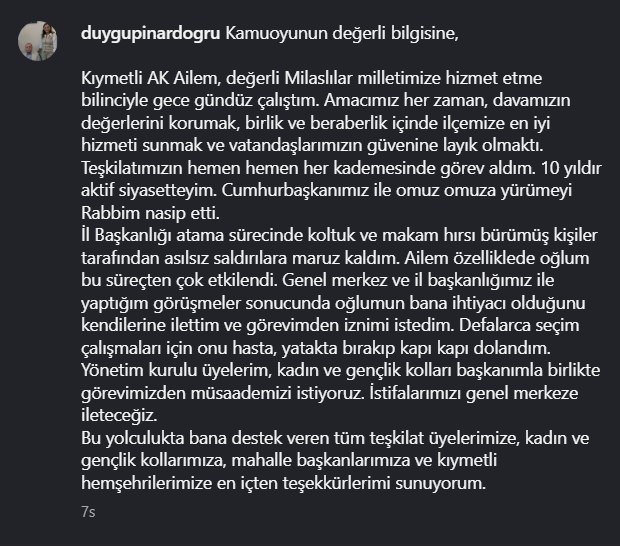 ak parti milas, ak parti milas ilçe başkanı, ak parti milas istifa, ak parti milas ilçe başkanı istifa, ak parti milas yönetimi istifa