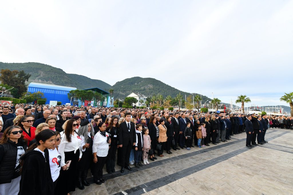 fethye atatürkü anma töreni, fethye 10 kasım anma töreni, fethiye 10 kasım, fethiye 10 kasım atatürkü anma günü, fethiye atatürkü anma