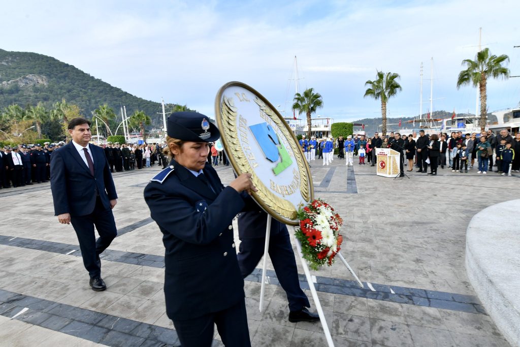 fethye atatürkü anma töreni, fethye 10 kasım anma töreni, fethiye 10 kasım, fethiye 10 kasım atatürkü anma günü, fethiye atatürkü anma
