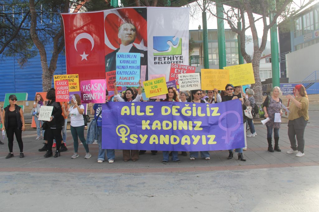 fethiye 25 kasım  fethiye 25 kasım yürüyüş fethiye 25 kasım eylemi
