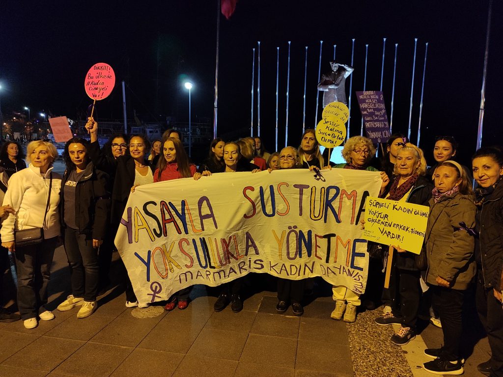 marmaris 25 kasım, marmaris kadın dayanışma, marmaris kadın dayanışma 25 kasım, marmaris kadın şiddetle mücadele günü, marmaris 