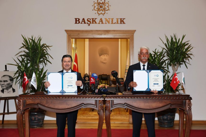 huzurevi için protokol Muğla Büyükşehir Belediyesi Ula Belediyesi huzurevi protokol imzalandı