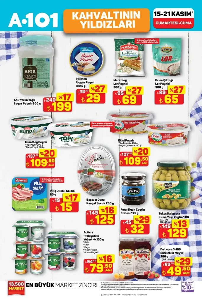 a101 15 kasım 2025 aktüel kataloğu, a101 aktüel kataloğu, a101 15 kasım cumartesi, a101 aktüel ürünleri, a101 kahvaltılıklar