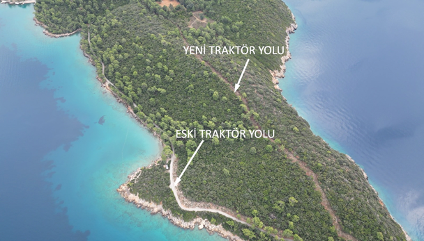 marmaris incekum, marmaris incekum izinsiz yol, marmaris incekum kamp alanı, marmaris incekum suç duyurusu, marmaris incekum izinsiz yol açılması