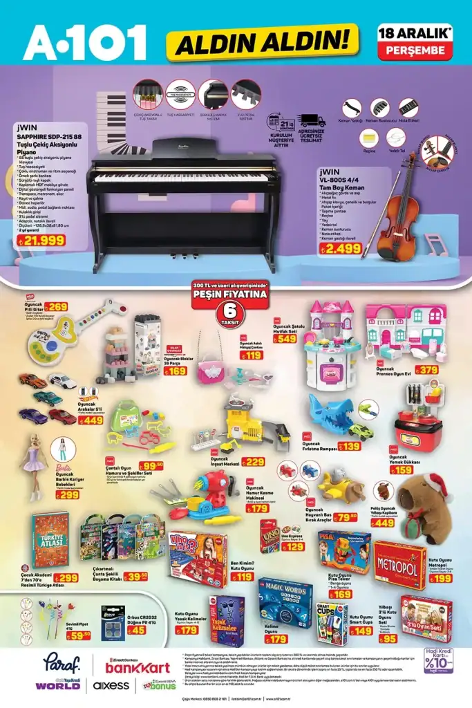 a101 18 aralık 2025, a101 aktüel kataloğu, a101 espresso makinesi, a101 elektrikli moped, a101 aktüel