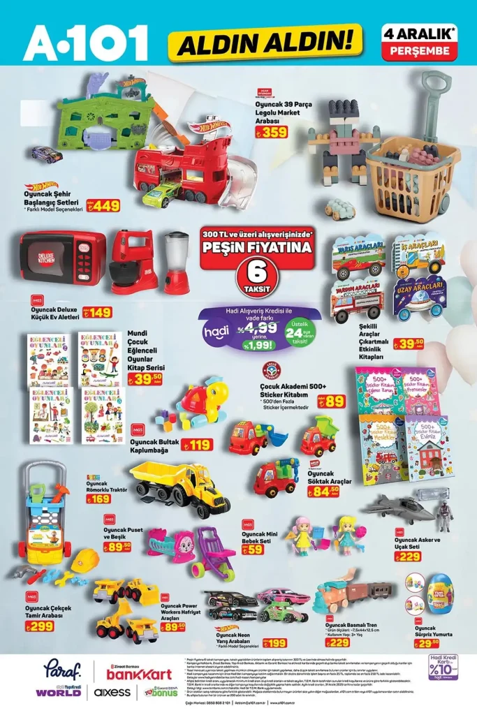 a101 4 aralık 2025, a101 aktüel ürünler, a101 televizyon kampanyası, a101 yılbaşı süsleri, a101 aktüel