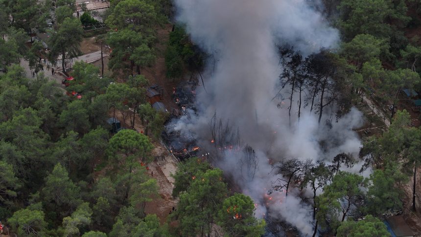 fethiye yangın fethiye orman yangını fethiye karavan yangını fethiye katrancı yangın