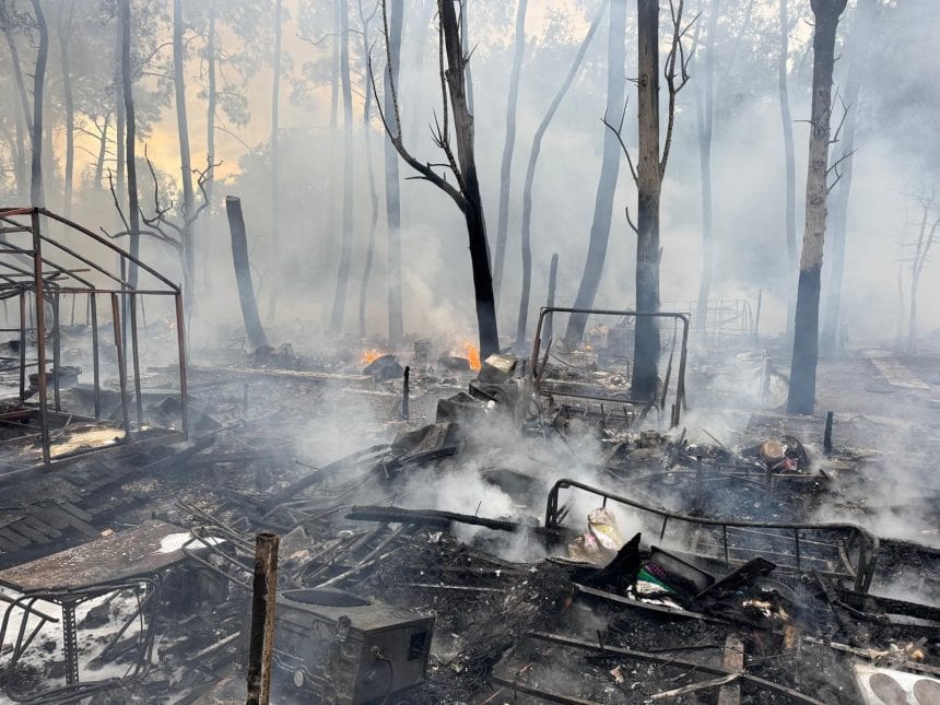 fethiye yangın orman yangını katrancı koyu karavan bungalov yangın muğla