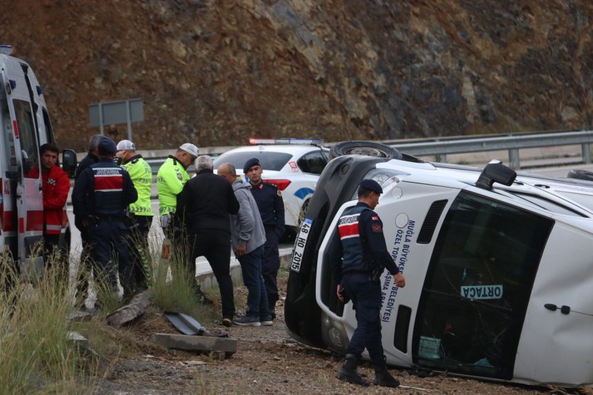 fethiye yolcu minibüsü, fethiye yolcu minibüsü kaza, fethiye kaza, fethiye trafik kazası, fethiye ortaca minibüsü