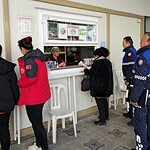 Yardım ve güncel haberlerin paylaşıldığı haber noktası.