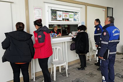 Yardım ve güncel haberlerin paylaşıldığı haber noktası.