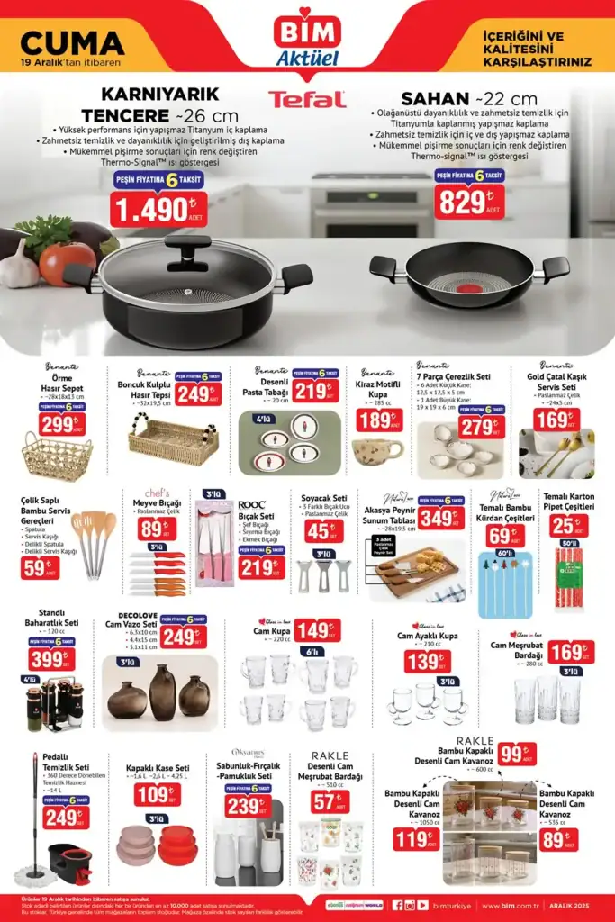 bim aktüel 19 aralık, bim televizyon kampanyası, bim yılbaşı ürünleri, bim valiz seti, bim halı yıkama makinesi