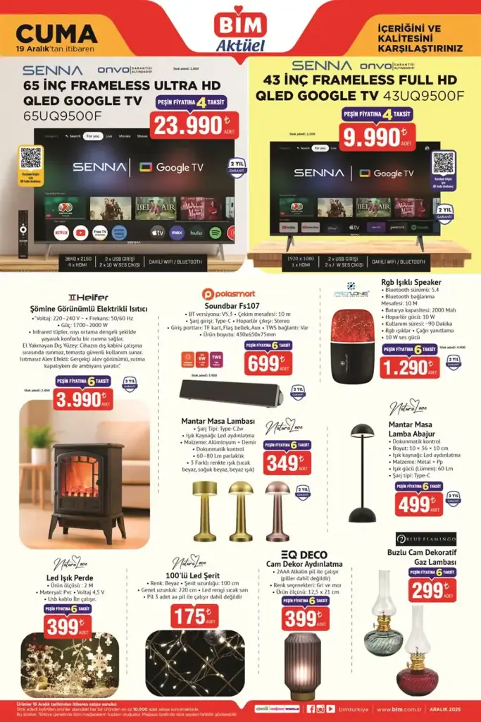 bim aktüel 19 aralık, bim televizyon kampanyası, bim yılbaşı ürünleri, bim valiz seti, bim halı yıkama makinesi