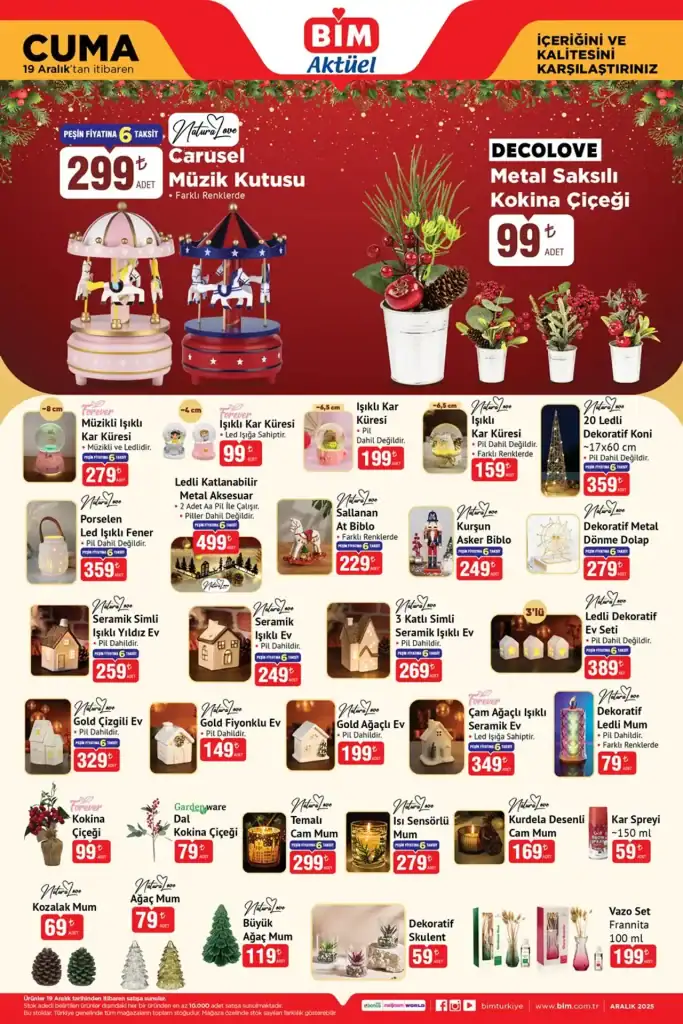 bim aktüel 19 aralık, bim televizyon kampanyası, bim yılbaşı ürünleri, bim valiz seti, bim halı yıkama makinesi