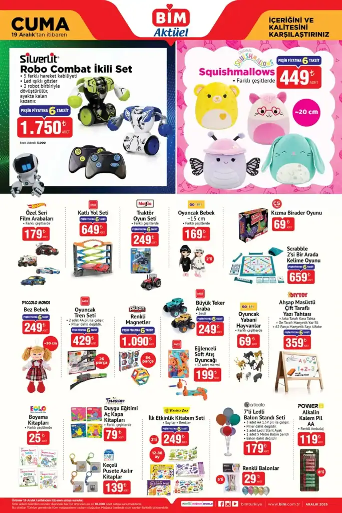 bim aktüel 19 aralık, bim televizyon kampanyası, bim yılbaşı ürünleri, bim valiz seti, bim halı yıkama makinesi