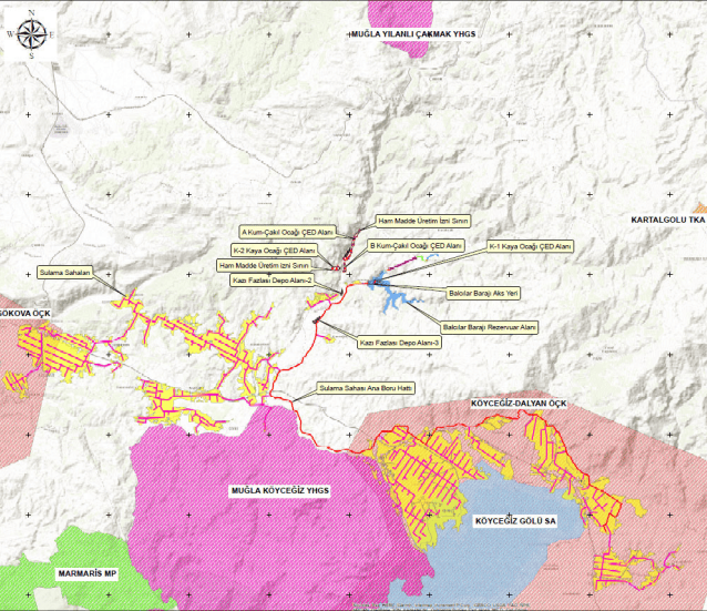 balcılar barajı, balcılar barajı çed olumlu kararı, balcılar barajı çed olumlu kararı iptal, köyceğiz balcılar barajı, köyceğiz baraj