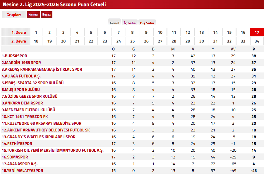 fethiyespor mardin 1969 spor, fethiyespor, mardin 1969 spor, fethiyespor puan durumları, tff 2. lig