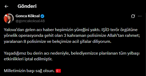 yalova, yalova elmalık köyü, deaş operasyonu, muğla yılbaşı etkinlikleri, deaş