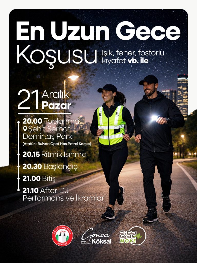 menteşe en uzun gece koşusu, menteşe en uzun gece, en uzun gece koşusu, menteşe, menteşe belediyesi en uzun gece koşusu