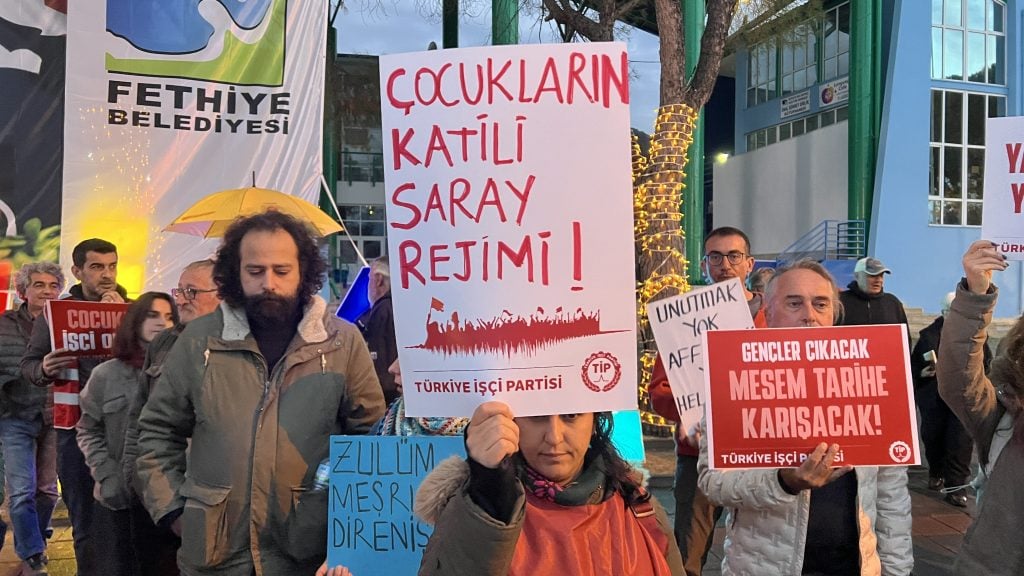 tip fethiye, tip, mesem, mesem protestosu, türkiye işçi partisi