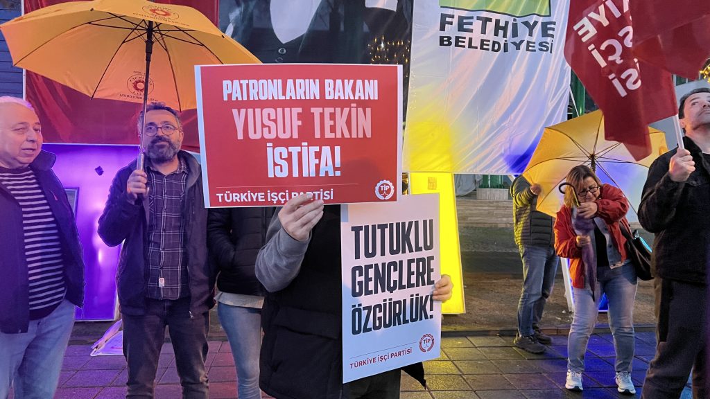 tip fethiye, tip, mesem, mesem protestosu, türkiye işçi partisi