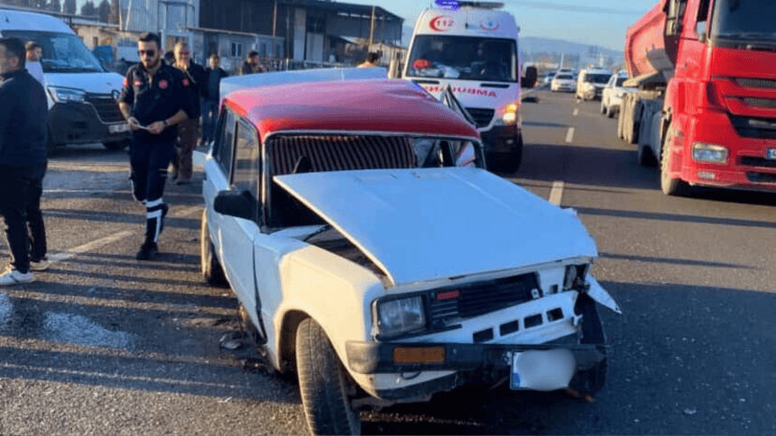 milas kaza trafik kazasında yaralandı seyir halindeki kaza meydana gelen