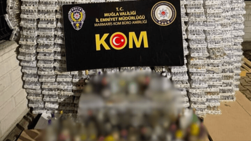 kaçakçılık operasyonu marmaris kaçak alkollü içki il emniyet müdürlüğü kaçakçılıkla mücadele operayon