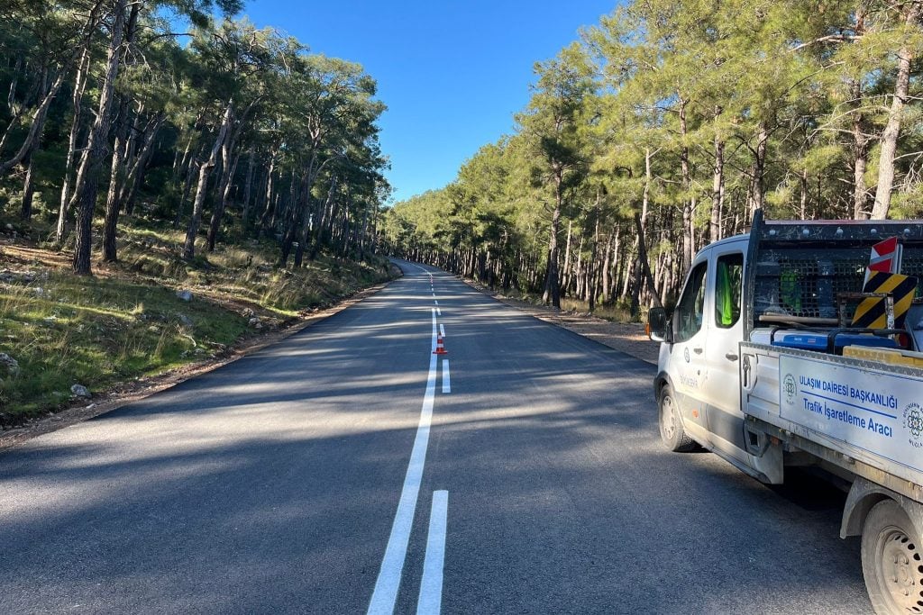 fethiye ölüdeniz yolu, ölüdeniz kayaköy yolu, ölüdeniz kayaköy yol çalışmaları, ölüdeniz, ölüdeniz yol çalışmaları