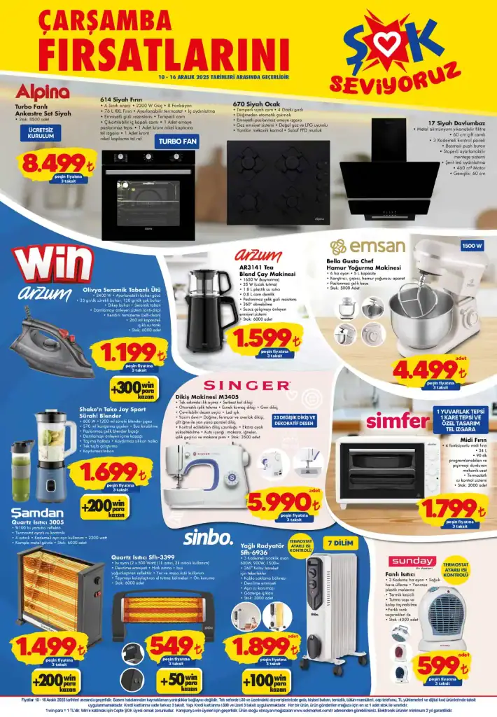 şok aktüel 10 aralık 2025, şok kataloğu, şok indirimli ürünler, şok ev aletleri, şok elektronik ürünler