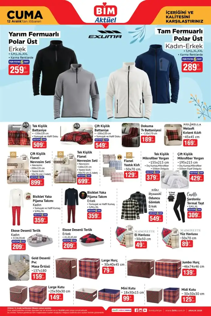 bim 12 aralık 2025, bim aktüel katalog, bim aktüel, bim indirimli ürünler, bim aktüel ürünler