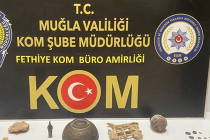 Muğla İl Emniyet Müdürlüğü operasyon, fethiye tarihi eser operasyon, Seydikemer tarihi eser operasyon,