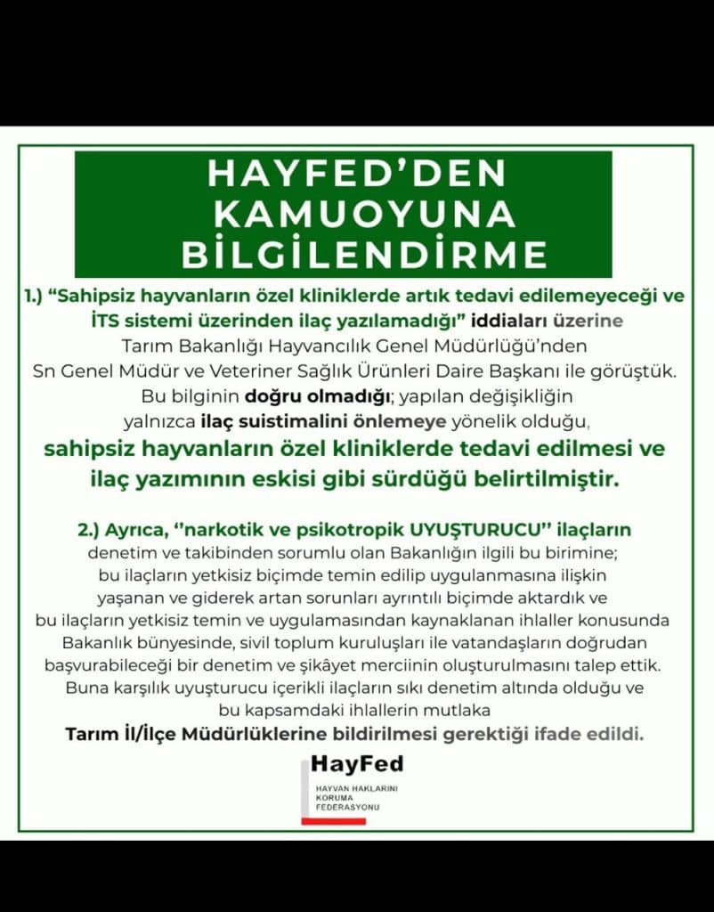 HayFed açıklama, hayfed sahipsiz hayvan açıklaması, hayfed sokak hayvanları
