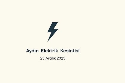 aydın elektrik kesintisi