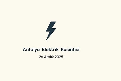antalya elektrik kesintisi