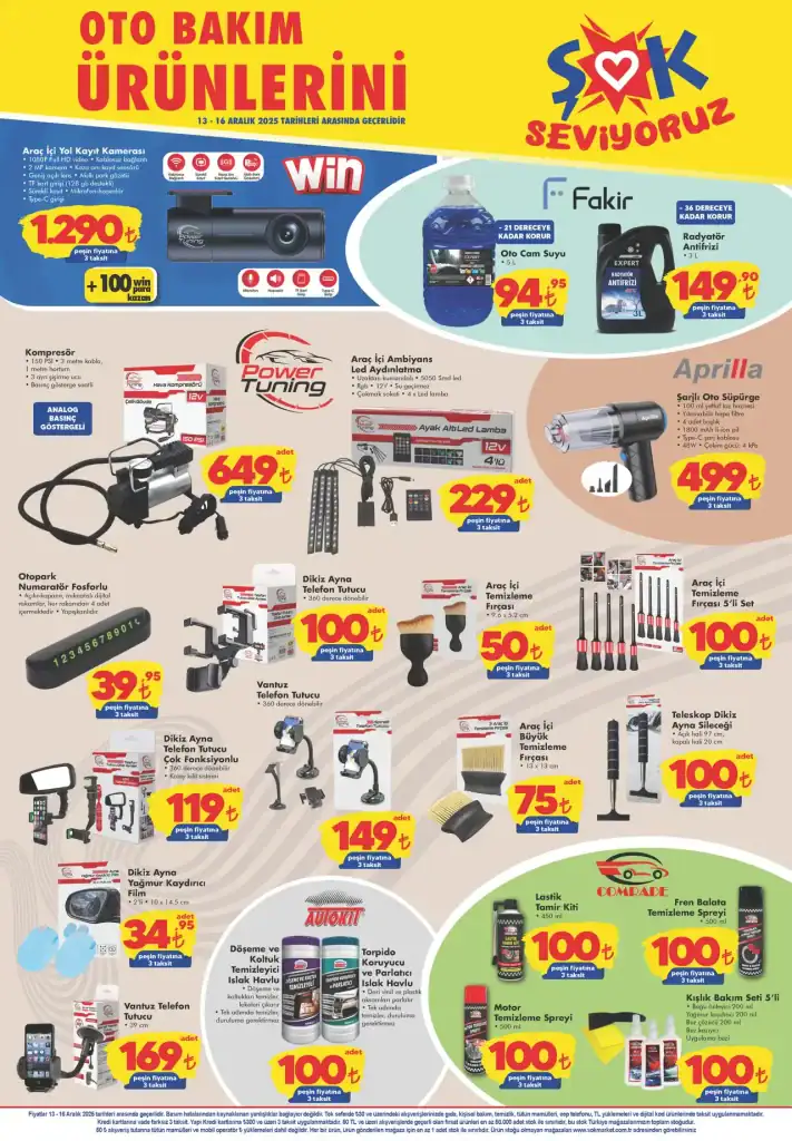 şok aktüel 13 aralık 2025, şok oto bakım ürünleri, şok oyuncak kataloğu, şok ev eşyaları kampanyası, şok aktüel