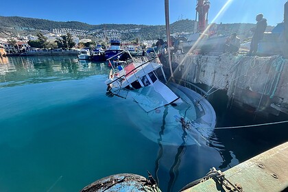 milas güllük tekne battı