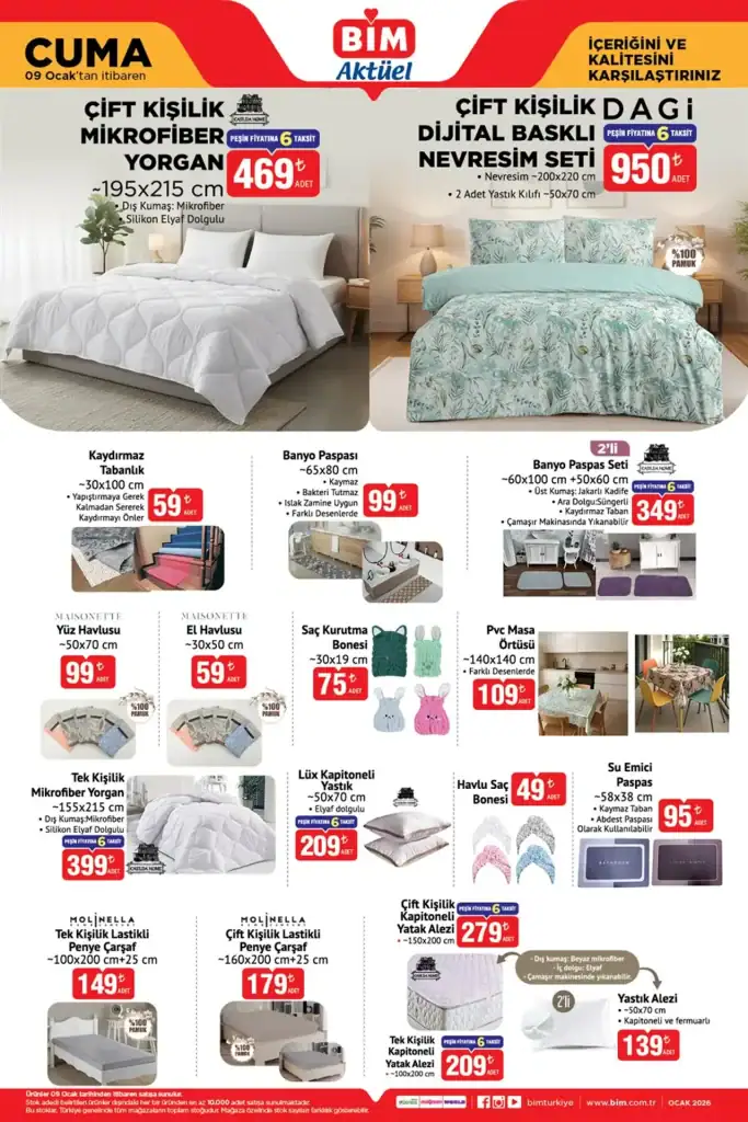 bim aktüel 9 ocak 2026, bim aktüel kataloğu, bim televizyon, bim tefal düdüklü tencere, bim temizlik seti