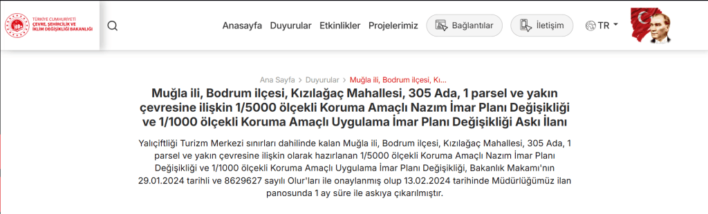 bodrum otel, bodrum kızılağaç mahallesi, bodrum kızılağaç otel, bodrum kızılağaç imar planı, ahmet aras bodrum kızılağaç 