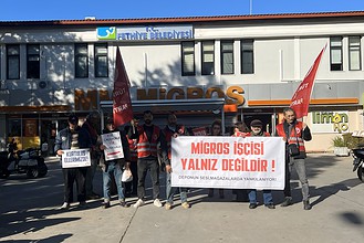 tip fethiye açıklama, migros iş bırakma, migros grev, migros, tip fethiye ilçe örgütü